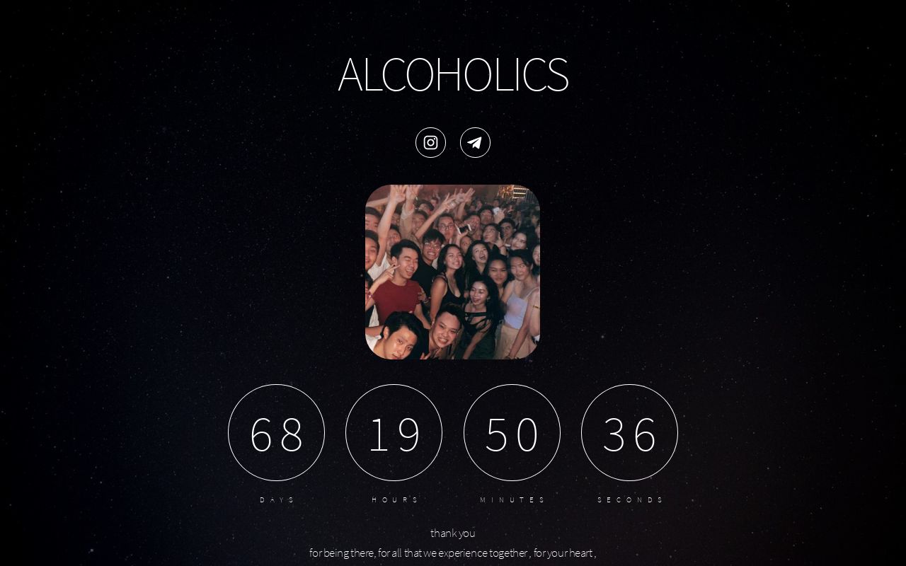 Carrd profile picture for @alcoholics